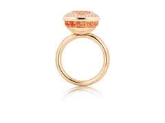 Capolavoro Twinkle Balloon  Damenring groß Roségold Morganit – Ringe Ring mit Besatz aus 750 Rotgold. – Ansicht 2