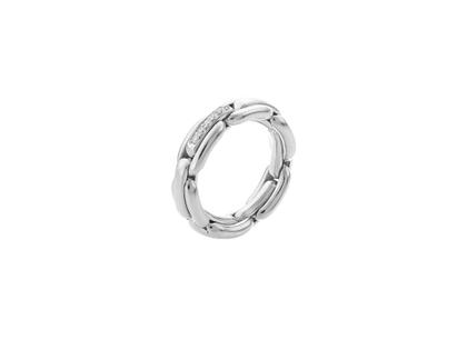 Chimento X-Tend Ring Weißgold schmal mit Brillanten 0,050ct flexibel – Ringe Ring mit Besatz in silber und aus 750 Weißgold.