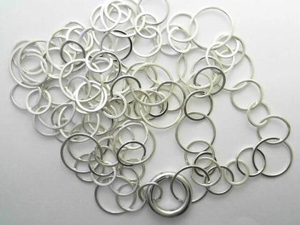 Max Kemper Oesenkette inclusive runder Clipöse – Halsschmuck Collierkette aus 925 Silber.