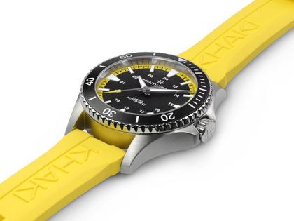 Hamilton Khaki Navy Scuba Auto Edelstahl 40mm schwarzes 