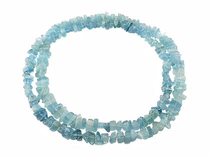 Juwelier Roller | Atelier Collier Aquamarin-Splitterkette 100cm – Halsschmuck Collier