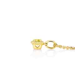 Capolavoro Amore Mio Collier Gelbgold mit Saphir gelb – Halsschmuck Collier aus 750 Gelbgold. – Ansicht 2