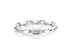 Capolavoro Love Lock 01 Armband Weißgold 17cm mit Brillanten 0,323ct – Armschmuck Armband aus 750 Weißgold.