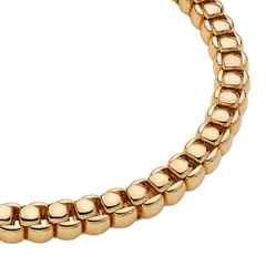 Fope Luna Flex'It Collier Gelbgold 40cm flexibel – Halsschmuck Collier aus 750 Gelbgold. – Ansicht 2