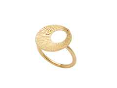 Heiring Traumfänger Ring Medium Silber gelbvergoldet – Ringe Ring aus 925 Silber, PVD beschichtet und und .