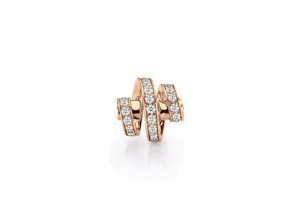 Jörg Heinz Wechselschließe Spirale Roségold 10,4mm mit Brillanten 0,518ct – Anhänger Collier Schließe in roségold und aus 750 Rotgold.