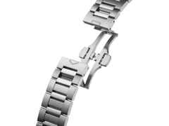 TAG Heuer Carrera Chronograph Sport Automatik Edelstahl 42mm silbernes Zifferblatt Metallband – Herrenuhren Chronograph aus Edelstahl und Keramik. Das Gehäuse ist rund und silber. Das Edelstahlarmband ist silber. Das Zifferblatt ist arabisch Index und silber. – Ansicht 6