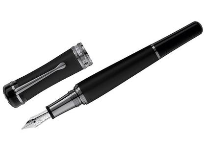 Montblanc Bonheur Boyfriend     Füllhalter schwarz – Schreibgeräte Füllfederhalter in schwarz und aus Edelharz.