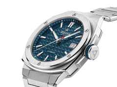 Alpina Alpiner Extreme Automatik Edelstahl 39mm blaues Zifferblatt Metallband – Herrenuhren Uhr mit Datum aus Edelstahl. Das Gehäuse ist rund und silber. Das Edelstahlarmband ist silber. Das Zifferblatt ist ein Index in blau. – Ansicht 3