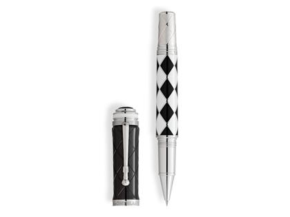 Montblanc Great Characters Homage to Queen Limited Edition 1975  Rollerball Harlekin – Schreibgeräte Rollerball aus Edellack. – Ansicht 3