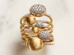 Nanis Dancing in the Rain Elite Ring Gelbgold 0,05 ct – Ringe Ring aus 750 Gelbgold. – Ansicht 3