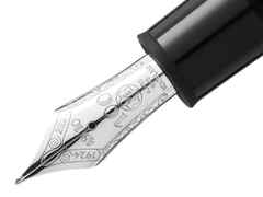 Montblanc The Origin Collection 149 Füllfederhalter M Edelharz platinumbeschichtet – Schreibgeräte Füllfederhalter in schwarz und aus 585 Gelbgold, Edelharz, platiniert und rhodiniert. – Ansicht 2