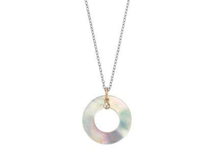 Halsschmuck Collier aus 750 Rotgold, 925 Silber und und .