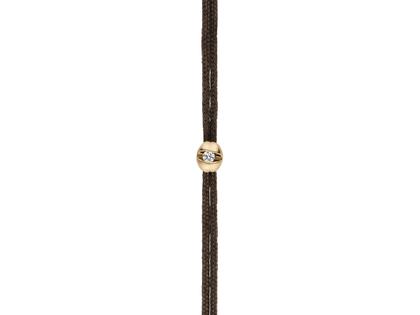 Schaffrath Colortaire Armband Gelbgold mit Brillant 0,015 Chocolate – Armschmuck Armband in braun und aus 750 Gelbgold.