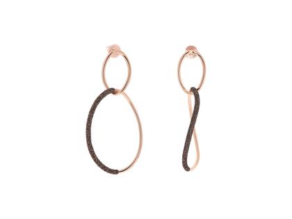 Pesavento Polvere di Sogni Shiny Ohrhänger – Ohrschmuck Ohrhänger aus 750 Rotgold, 925 Silber und und vergoldet.