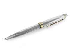 Montblanc Meisterstück Solitaire Sterling Silver Classique Kugelschreiber Feinkorn Guilloche 1646 Occasion – Schreibgeräte Kugelschreiber in silber und aus 925 Silber und vergoldet.