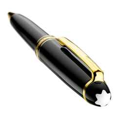 Montblanc Meisterstück Classique Kugelschreiber Edelharz vergoldet – Schreibgeräte Kugelschreiber aus Edelharz und und vergoldet. – Ansicht 2