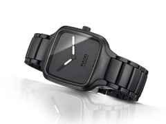 Rado True Square Automatik Keramik matt schwarz Undigital Keramikband – Herrenuhren Uhr ohne Datum aus Keramik. Das Gehäuse ist quadratisch und schwarz. Das Keramikarmband ist schwarz. Das Zifferblatt ist ohne Zeichen und schwarz. – Ansicht 2