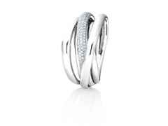 Capolavoro Cielo Ring Weißgold  mit Brillanten – Ringe Ring mit Besatz aus 750 Weißgold.