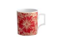 Meissen MUG Collection Henkelbecher "Meissen Christmas Star" rot – Porzellanwaren Tafelporzellan in weiß und aus Porzellan und vergoldet.