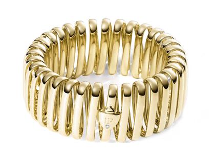 IsabelleFa L'Élastique Armband Gelbgold 21mm – Armschmuck Armband aus 750 Gelbgold.