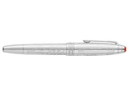 Montblanc Meisterstück X Olympic Heritage Chamonix 1924 Solitaire LeGrand Rollerball platinumbeschichtet – Schreibgeräte Rollerball in grau und aus Edelharz, Metall und platiniert. – Ansicht 2