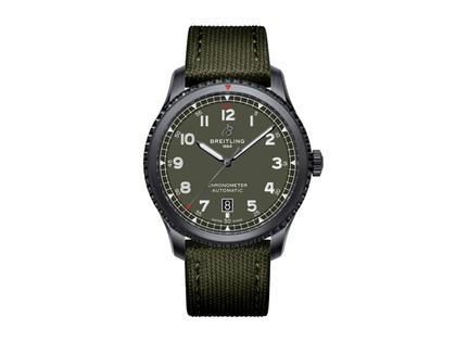 Breitling Aviator 8 Automatik 41 Aviator Curtiss Warhawk grün  