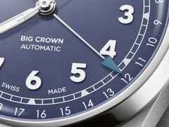 Oris Big Crown Pointer Date Automatik Edelstahl 40mm blaues Zifferblatt Metallband – Herrenuhren Uhr mit Datum aus Edelstahl. Das Gehäuse ist rund und silber. Das Edelstahlarmband ist silber. Das Zifferblatt ist arabisch und blau. – Ansicht 5