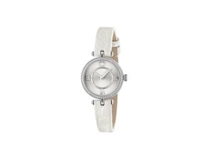 Gucci Model 2000 Quarz Edelstahl 24mm silbernes Zifferblatt weißes Lederband YA167502 – Damenuhren Uhr ohne Datum aus Edelharz und Edelstahl. Das Gehäuse ist rund und silber. Das Lederarmband Kroko / Alligator ist weiß. Das Zifferblatt ist römisch Index und silber.