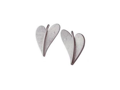Ernstes Design Set 02 Edelstahl Herzohrstecker Brillant – Ohrschmuck Ohrstecker aus Edelstahl.