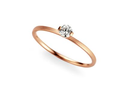 Niessing Princess Ring mit Krappenfassung 1,1mm Rotgold 0,16ct TW vsi – Ringe Ring mit Besatz aus 750 Rotgold.