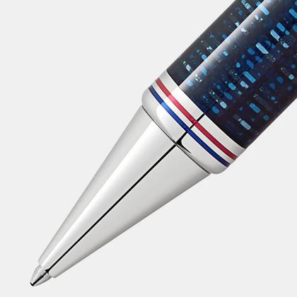 Montblanc Special Edition Great Characters Great Gatsby  Kugelschreiber – Schreibgeräte Kugelschreiber in blau und platiniert. – Ansicht 2