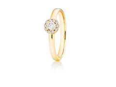 Capolavoro Magnifico Innenring Gelbgold mit Brillantrosette – Ringe Ring mit Besatz aus 750 Gelbgold.