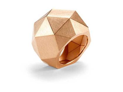 Niessing Kristallit Damenring Classic Red – Ringe Ring aus 750 Rotgold.