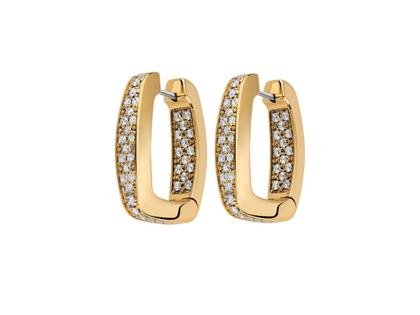 Fope Eka Creolen Gelbgold mit Brillanten 1,40ct – Ohrschmuck Creolen aus 750 Gelbgold.