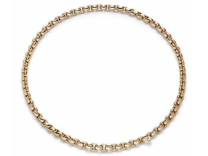 IsabelleFa ChaCha Collier Roségold 6mm – Halsschmuck Collier aus 750 Gelbgold.