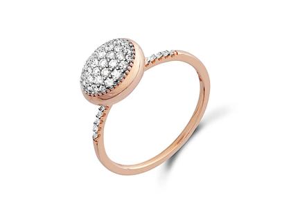 Nanis Sunset "Dancing Èlite" Ring medium Roségold mit Brillanten 0,300 ct – Ringe Ring in roségold und aus 750 Rotgold.