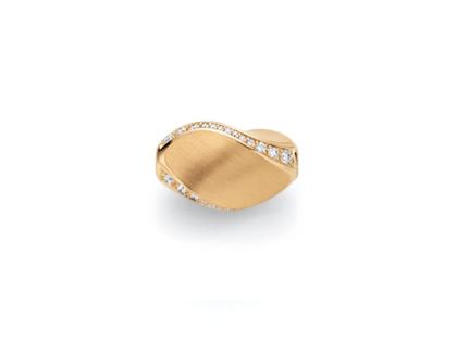 Jörg Heinz Wechselschließe Twister Rotgold 16mm mit Brillanten 0,230ct – Anhänger Collier Schließe aus 750 Rotgold.
