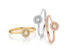 Jörg Heinz Swing Boho Pearl XS Ring Weißgold mit weißer Zuchtperle und Brillanten 0,070ct – Ringe Ring mit Besatz in silber und aus 750 Weißgold. – Ansicht 3