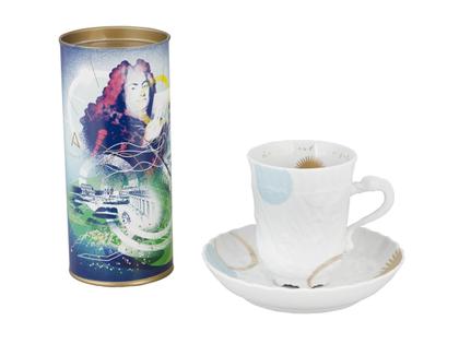 Meissen Gourmet-Set Trinkschokolade mit Kaffeetasse "Schwanenservice" – Porzellanwaren Tafelporzellan in weiß und aus Porzellan.