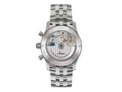 Sinn Spezialuhren 903 St II A Navigationschronograph Automatik Edelstahl 41mm graues Zifferblatt Metallband – Herrenuhren Chronograph aus Edelstahl. Das Gehäuse ist rund und silber. Das Edelstahlarmband ist silber. Das Zifferblatt ist arabisch Index und grau. – Ansicht 2