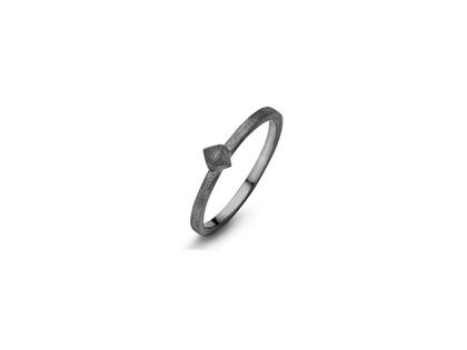 Spirit Icons Ring Block Silber schwarz – Ringe Ring aus 925 Silber.
