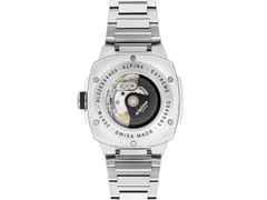 Alpina Alpiner Extreme Automatik Edelstahl 41mm graues Zifferblatt Metallband – Herrenuhren Uhr mit Datum aus Kautschuk. Das Gehäuse ist rund und silber. Das Edelstahlarmband ist silber. Das Zifferblatt ist ein Index in grau. – Ansicht 3