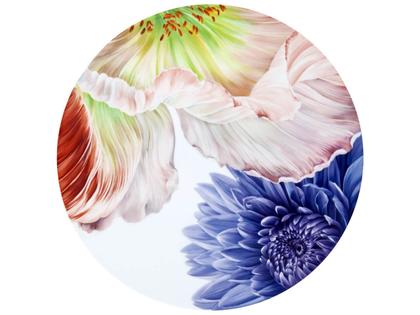 Meissen Limitierte Meisterwerke Wandbild "Giant Bloom II" Ø 40 cm – Porzellanwaren Sonstige Accessoires in weiß und aus Porzellan.