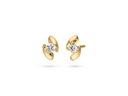 Schaffrath Calla 1 Ohrstecker  Gelbgold mit Brillanten 0,28 – Ohrschmuck Ohrstecker aus 750 Gelbgold.