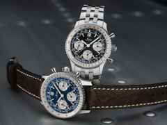 Sinn Spezialuhren 903 St II BE Navigationschronograph Automatik Edelstahl 41mm blaues Zifferblatt Metallband – Herrenuhren Chronograph aus Edelstahl und Leder. Das Gehäuse ist rund und silber. Das Edelstahlarmband ist braun. Das Zifferblatt ist arabisch Index und blau. – Ansicht 9