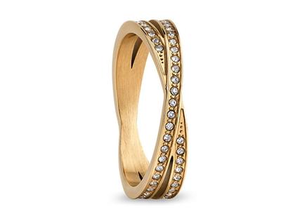 Bering Arctic Symphony Ring Edelstahl IP Gelbgold – Ringe Ring aus Edelstahl, IP beschichtet und und .