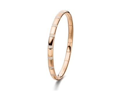 Henrich & Denzel Tenero Armreif Rotgold mit 200 Brillanten 0,800 ct – Armschmuck Armreif aus 750 Rotgold.