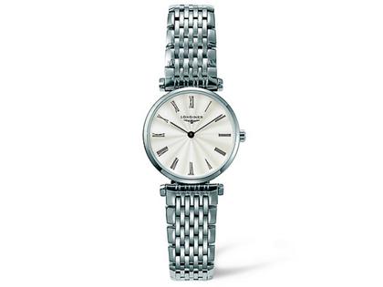 Longines La Grande Classique Damenuhr XS silber römsich Metallband – Damenuhren Uhr ohne Datum aus Edelstahl. Das Armband ist ein Edelstahlarmband. Der Zifferblatt ist römisch.