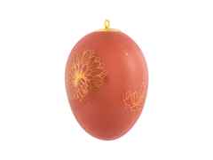 Meissen Osterei aus Porzellan mit Motiv Golden Onion Style – Porzellanwaren Porzellandekoration in rot und aus Porzellan. – Ansicht 2